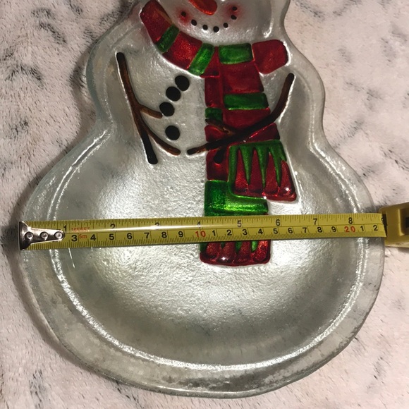 Beautiful glass ⛄️ tray 🎄⛄️😊🎄⛄️❄️💝😍 - Picture 5 of 7
